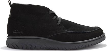 ΑΝΔΡΙΚΑ SUEDE ΜΠΟΤΑΚΙΑ ''RELAXLITE MOC'' - 26184688 ΜΑΥΡΟ CLARKS