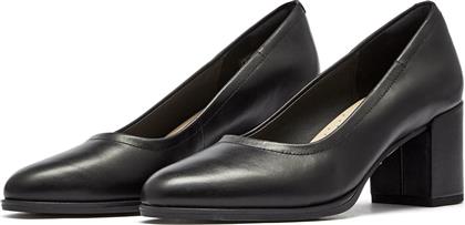 FREVA55 COURT 26170964 - CL.BLACK LEATHER CLARKS