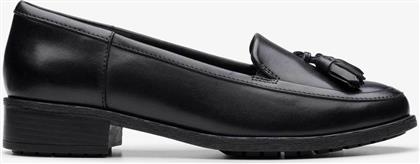 ΓΥΝΑΙΚΕΙΑ ΔΕΡΜΑΤΙΝΑ LOAFERS 'HAVISHAM EDGE'' - 26178703 ΜΑΥΡΟ CLARKS