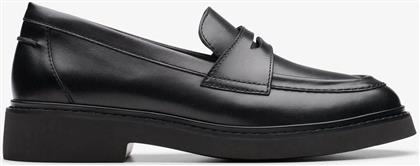 ΓΥΝΑΙΚΕΙΑ ΔΕΡΜΑΤΙΝΑ LOAFERS ''SPLEND EDGE'' - 26179541 ΜΑΥΡΟ CLARKS