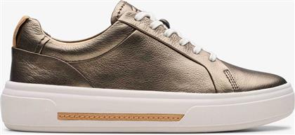 ΓΥΝΑΙΚΕΙΑ ΔΕΡΜΑΤΙΝΑ SNEAKERS ''HOLLYHOCK WALK'' - 26178843 ΜΠΡΟΝΖΕ CLARKS