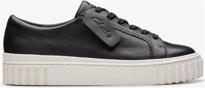 ΓΥΝΑΙΚΕΙΑ ΔΕΡΜΑΤΙΝΑ SNEAKERS ''MAYHILL WALK'' - 2617643 ΜΑΥΡΟ CLARKS