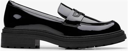 ΓΥΝΑΙΚΕΙΑ LOAFERS ΛΟΥΣΤΡΙΝΙ ''ORINOCO 3 EDGE'' - 26183173 ΜΑΥΡΟ CLARKS