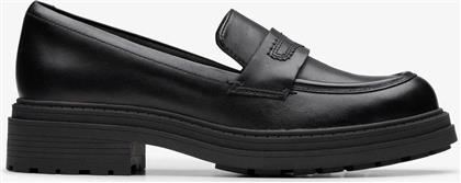 ΓΥΝΑΙΚΕΙΑ LOAFERS ΜΟΝΟΧΡΩΜΑ ''ORINOCO 3 EDGE'' - 26183172 ΜΑΥΡΟ CLARKS
