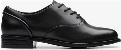 ΓΥΝΑΙΚΕΙΑ ΜΟΝΟΧΡΩΜΑ OXFORD ''HANA WALK'' - 26183045 ΜΑΥΡΟ CLARKS