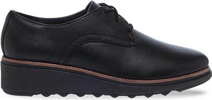 ΓΥΝΑΙΚΕΙΑ ΜΟΝΟΧΡΩΜΑ OXFORD ''SHARON RAE'' - 26175416 ΜΑΥΡΟ CLARKS