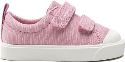 SNEAKERS CITY BRIGHT T 261490956 PINK CANVAS CLARKS από το EPAPOUTSIA