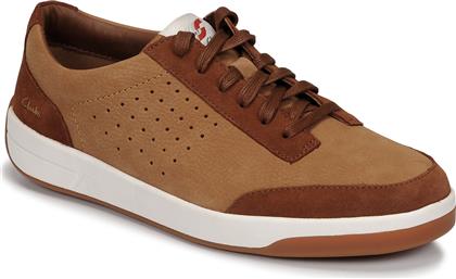 XΑΜΗΛΑ SNEAKERS HERO AIR LACE ΔΕΡΜΑ CLARKS