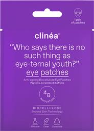 ANTI-AGEING BIOCELLULOSE EYE PATCHES ΑΝΤΙΓΗΡΑΝΤΙΚΑ PATCHES ΜΑΤΙΩΝ ΜΕ ΒΙΟΚΥΤΤΑΡΙΝΗ 1 ΖΕΥΓΑΡΙ CLINEA