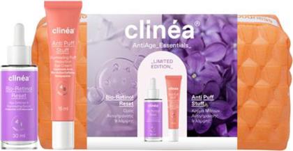 PROMO ANTIAGE ESSENTIALS BIO RETINOL RESET 30ML & ANTI-PUFF STUFF 15ML & ΔΩΡΟ ΝΕΣΕΣΕΡ 1 ΤΕΜΑΧΙΟ CLINEA