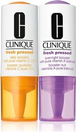 FRESHED PRESSED CLINICAL DAILY AND OVERNIGHT BOOSTER WITH PURE VITAMINS C & A 1X8,5ML VIT.C & 1X7ML VIT.A CLINIQUE από το ATTICA