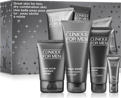 GREAT FOR HIM: FOR MEN SET FOR DRY COMBINATION SKIN - VBS1Y50000 CLINIQUE