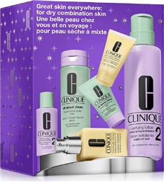GREAT SKIN EVERYWHERE SET: FOR DRY COMBINATION SKIN - VBNMY50000 CLINIQUE