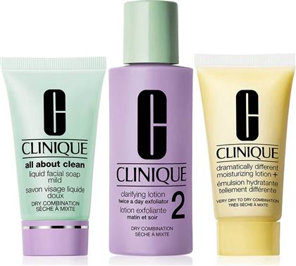 SKIN SCHOOL SUPPLIES: CLEANSER REFRESHER COURSE FOR DRY SKIN TYPES (TYPE 1 & 2) - V5P7010000 CLINIQUE