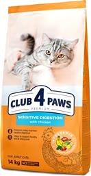 ΤΡΟΦΗ ΓΑΤΑΣ SENSITIVE DIGESTION ΚΟΤΟΠΟΥΛΟ (14KG) CLUB4PAWS