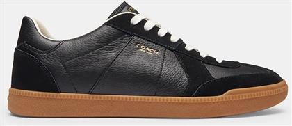 ΔΕΡΜΑΤΙΝΑ ΑΘΛΗΤΙΚΑ ΠΑΠΟΥΤΣΙΑ ELLIS SNEAKER ΧΡΩΜΑ: ΜΑΥΡΟ, CAQ34 COACH