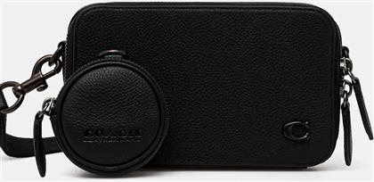 ΔΕΡΜΑΤΙΝΟ ΦΑΚΕΛΑΚΙ CHARTER SLIM CROSSBODY ΧΡΩΜΑ: ΜΑΥΡΟ COACH