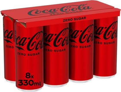 ΑΝΑΨΥΚΤΙΚΟ COLA ZERO ΚΟΥΤΙ 8X330ML COCA COLA