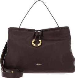 ΓΥΝΑΙΚΕΙΑ ΔΕΡΜΑΤΙΝΗ ΤΣΑΝΤΑ ΧΕΙΡΟΣ ''ELISBET'' - E1T1F-180101 ΚΑΦΕ ΣΚΟΥΡΟ COCCINELLE