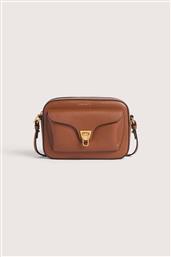 ΓΥΝΑΙΚΕΙΑ ΔΕΡΜΑΤΙΝΗ ΤΣΑΝΤΑ CROSSBODY ΜΕ LOGO PRINT ''BEAT'' - E1MF6-150201 ΤΑΜΠΑ COCCINELLE
