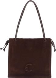 ΓΥΝΑΙΚΕΙΑ SUEDE ΤΣΑΝΤΑ ΩΜΟΥ ''DULSE'' - E1SS6-110201 ΚΑΦΕ ΣΚΟΥΡΟ COCCINELLE