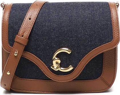 ΓΥΝΑΙΚΕΙΑ ΤΣΑΝΤΑ CROSSBODY ''LOGO PLAQUE FOLDOVER '' - E1T1Q-150101 ΤΑΜΠΑ COCCINELLE