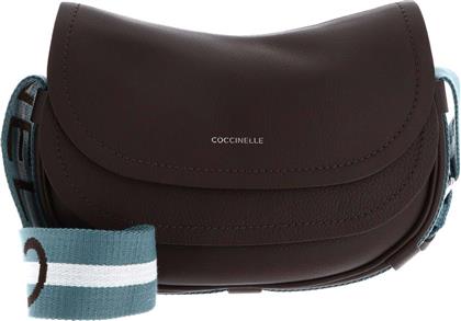 ΓΥΝΑΙΚΕΙΑ ΤΣΑΝΤΑ CROSSBODY ''RAQUEL SMALL'' - E1SQ0-150301 ΚΑΦΕ ΣΚΟΥΡΟ COCCINELLE