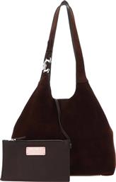 ΓΥΝΑΙΚΕΙΑ ΤΣΑΝΤΑ ΩΜΟΥ ''C-EASY SUEDE ΜEDIUM'' - E1THE-110201 ΚΑΦΕ ΣΚΟΥΡΟ COCCINELLE