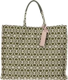 ΓΥΝΑΙΚΕΙΑ ΤΣΑΝΤΑ SHOPPER ΜΕ ALL-OVER PRINT ΚΑΙ LOGO LABEL - E1RGO-180101 ΠΡΑΣΙΝΟ COCCINELLE