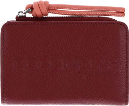 ΓΥΝΑΙΚΕΙΟ ΔΕΡΜΑΤΙΝΟ ΠΟΡΤΟΦΟΛΙ ΜΕ ΑΝΑΓΛΥΦΟ LOGO ''MYRTHA'' - E2QBB-11D101 ΜΠΟΡΝΤΟ COCCINELLE