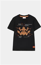 T-SHIRT WC4143203DEK ΜΑΥΡΟ REGULAR FIT COCCODRILLO