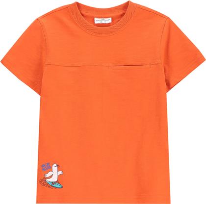 T-SHIRT WC5143202HBK ΠΟΡΤΟΚΑΛΙ REGULAR FIT COCCODRILLO