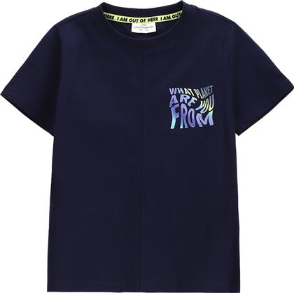 T-SHIRT WC5143204CBK ΣΚΟΥΡΟ ΜΠΛΕ REGULAR FIT COCCODRILLO