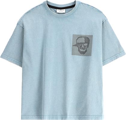 T-SHIRT WC5143205SBJ ΜΠΛΕ REGULAR FIT COCCODRILLO