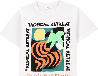 T-SHIRT WC5143205TBJ ΛΕΥΚΟ REGULAR FIT COCCODRILLO