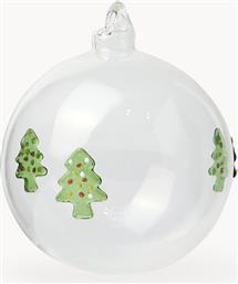 ΧΡΙΣΤΟΥΓΕΝΝΙΑΤΙΚΗ ΓΥΑΛΙΝΗ ΜΠΑΛΑ 8 CM - 006804236 ΔΙΑΦΑΝΟ COINCASA