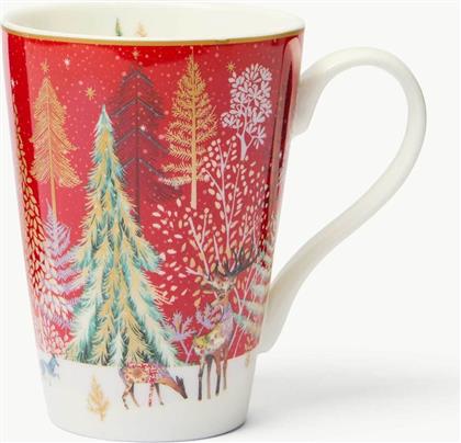 ΧΡΙΣΤΟΥΓΕΝΝΙΑΤΙΚΗ ΠΟΡΣΕΛΑΝΙΝΗ ΚΟΥΠΑ ΣΕ ΣΥΣΚΕΥΑΣΙΑ ΔΩΡΟΥ 12 X 9,5 CM - 006804033 ΚΟΚΚΙΝΟ COINCASA