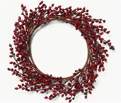 ΧΡΙΣΤΟΥΓΕΝΝΙΑΤΙΚΟ ΔΙΑΚΟΣΜΗΤΙΚΟ ΣΤΕΦΑΝΙ 50 CM - 006803927 ΚΟΚΚΙΝΟ COINCASA