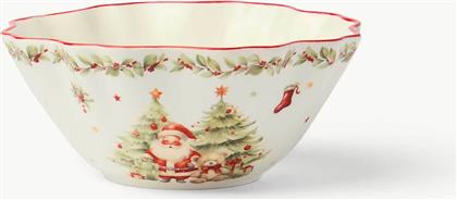 ΧΡΙΣΤΟΥΓΕΝΝΙΑΤΙΚΟ ΠΟΡΣΕΛΑΝΙΝΟ ΜΠΟΛ ΜΕ CHRISTMAS ΛΕΠΤΟΜΕΡΕΙΕΣ 16 CM - 006803367 ΛΕΥΚΟ COINCASA