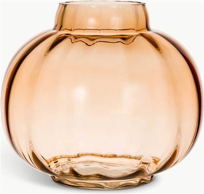 ΔΙΑΚΟΣΜΗΤΙΚΟ ΓΥΑΛΙΝΟ ΒΑΖΟ 20 CM - 007493086 ΠΟΡΤΟΚΑΛΙ COINCASA