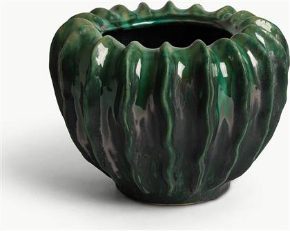 ΔΙΑΚΟΣΜΗΤΙΚΟ ΚΕΡΑΜΙΚΟ ΒΑΖΟ 18 CM - 006654153 ΠΡΑΣΙΝΟ ΣΜΑΡΑΓΔΙ COINCASA