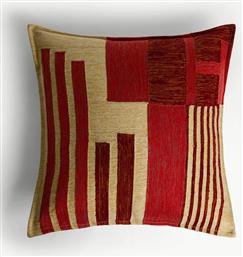 ΔΙΑΚΟΣΜΗΤΙΚΟ ΜΑΞΙΛΑΡΙ ΜΕ ΓΕΩΜΕΤΡΙΚΟ ΣΧΕΔΙΟ 45 X 45 CM - 007494265 ΚΟΚΚΙΝΟ COINCASA