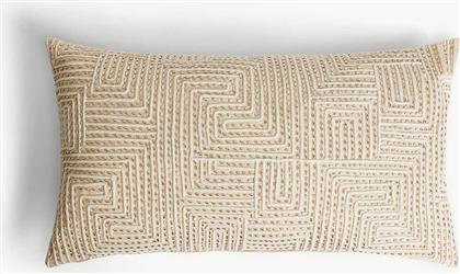 ΔΙΑΚΟΣΜΗΤΙΚΟ ΜΑΞΙΛΑΡΙ ΜΕ ΓΕΩΜΕΤΡΙΚΟ ΣΧΕΔΙΟ 65 X 35 CM - 006803768 ΜΠΕΖ COINCASA