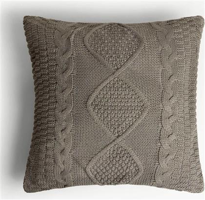 ΔΙΑΚΟΣΜΗΤΙΚΟ ΜΑΞΙΛΑΡΙ ΜΕ ΠΛΕΚΤΟ ΣΧΕΔΙΟ 45 X 45 CM - 006802591 ΓΚΡΙ COINCASA