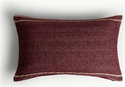 ΔΙΑΚΟΣΜΗΤΙΚΟ ΜΑΞΙΛΑΡΙ ΜΕ ΡΙΓΕΣ 55 X 35 CM - 007494262 ΜΟΒ COINCASA