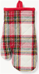 ΓΑΝΤΙ ΦΟΥΡΝΟΥ ΜΕ ΧΡΙΣΤΟΥΓΕΝΝΙΑΤΙΚΟ ΜΟΤΙΒΟ 27 X 18 CM - 006802814 ΚΟΚΚΙΝΟ COINCASA