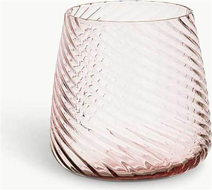 ΓΥΑΛΙΝΟ ΠΟΤΗΡΙ ''OPTICAL'' 8,5 X 8,5 CM - 006533166 ΡΟΖ ΑΝΟΙΧΤΟ COINCASA