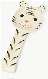 ΚΕΡΑΜΙΚΗ ΚΟΥΤΑΛΑ ΜΕ ΣΧΕΔΙΟ ΤΙΓΡΗ 23,6 X 4 CM - 006803735 ΛΕΥΚΟ COINCASA