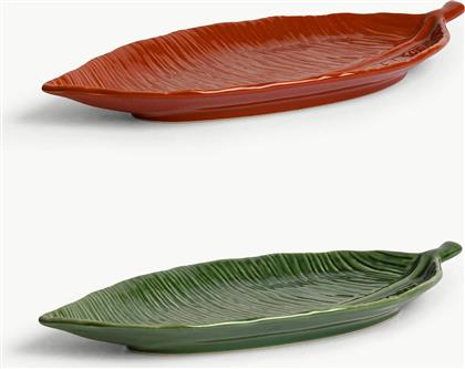 ΚΕΡΑΜΙΚΗ ΠΙΑΤΕΛΑ ΣΕ ΣΧΗΜΑ ΦΥΛΛΟΥ 40 X 16 CM - 007499991 ΠΟΛΥΧΡΩΜΟ COINCASA