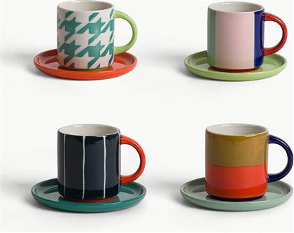 ΚΕΡΑΜΙΚΟ ΦΛΙΤΖΑΝΙ ΚΑΦΕ ΜΕ ΧΕΡΟΥΛΙ ΚΑΙ ALL-OVER PRINT - 007469589 ΠΟΡΤΟΚΑΛΙ COINCASA